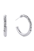 Charming 14K Dipped Post Hoop Earring