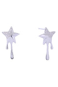 14K Dripping Star Post Earrings