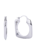 14K Gold/White Dipped Pin Catch Earring