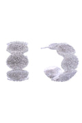 14K Grain Texture Grumple Post Earrings
