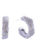 14K Grain Texture Post Earrings