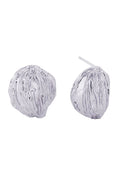 14K Grooved Shell Post Earrings