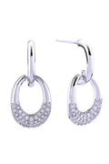 14K Lucky Drop Pave CZ Post Earring