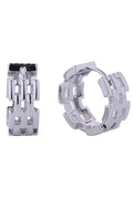 14K Maillon Huggie Hoop Earrings