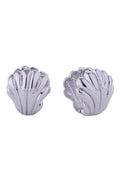 14K Mini Shell Huggie Earrings