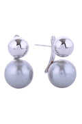 14K Pearl Ball Drop Post Earrings