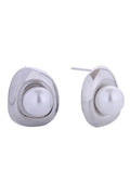 14K Pearl Orbit Post Earrings