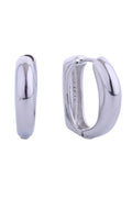 14K Puff Curve Huggie Hoop Earring