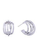 14K Quintuple Circle Post Earrings