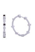 14K Spin Wheel Huggie Earrings