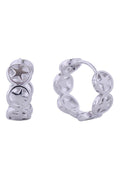 14K Stellar Sky Huggie Hoop Earrings