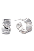 14K Triangle Pave CZ Post Earring