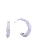 14K Twisted Hoop Post Earrings