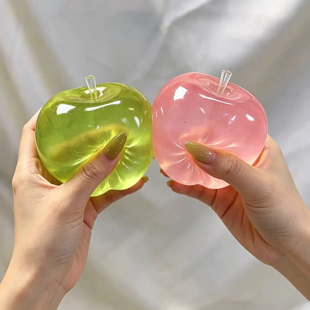 Relieve the Sticky Green Apple Slowly Rebound Maltose Pressure Ball Soft Fidget Sensory Toy Squeeze Toy Gift for ADHD and Autism