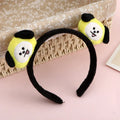 BT21 koya RJ Shooky Man Tata Chimmy Cooky Creative Cartoon Cute Doll Headband Secondary Animation Peripheral Decoration Headband