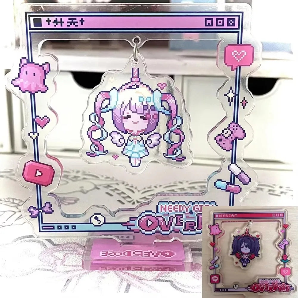 Swing Acrylic Stand Sign Needy Girl Overdose Cartoon Desktop Ornaments Decorate Student Anchor Model Toys Figure Gifts for Anime