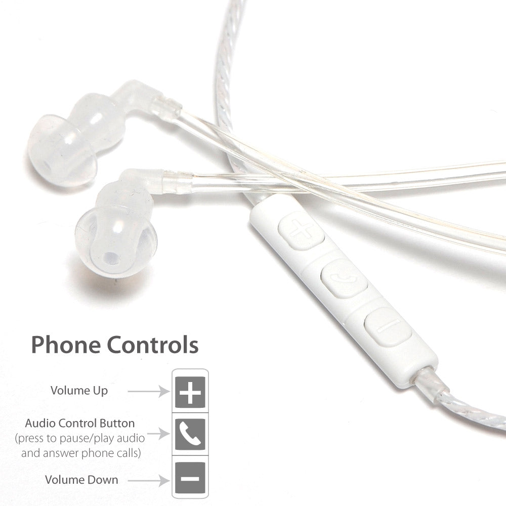 SYB Wrap-Around Air Tube Headphone Headset (Choose 3.5mm or USB-C)