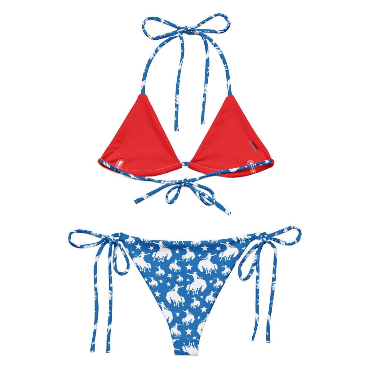 Baha Ranch Yeehaw Blue Rodeo Cowboy String Bikini