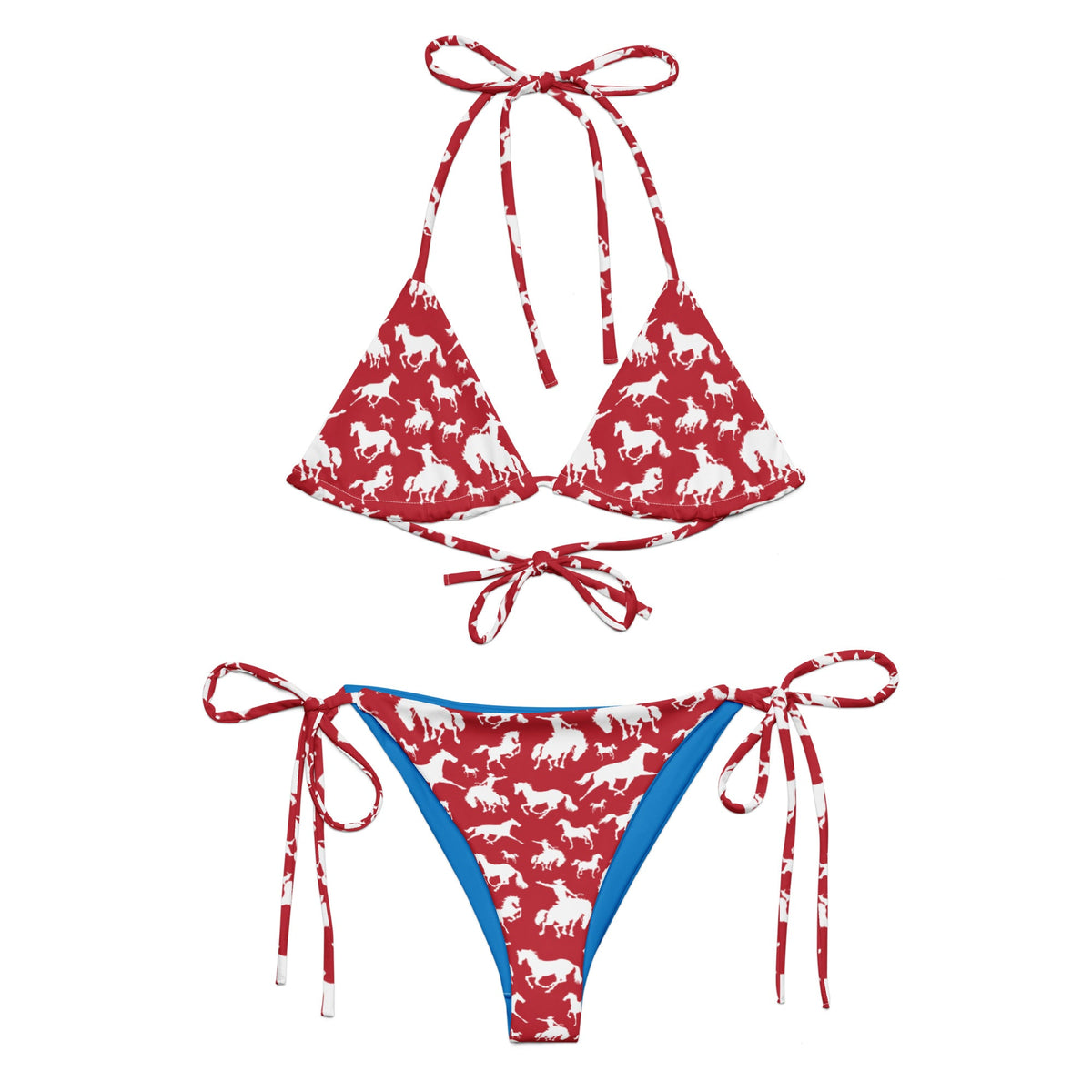 Baha Ranch Yeehaw Red Rodeo Cowboy String Bikini