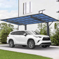 [10X17FT] Extra-Large Heavy-Duty Outdoor Aluminum Single Side Carport With Galvanized Metal Roof (SAK31279)