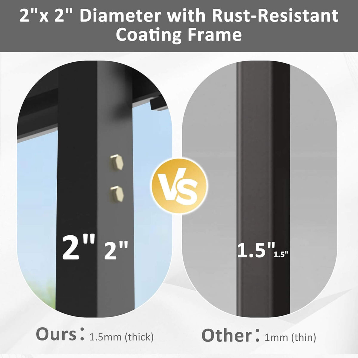 [20X20FT] Heavy-Duty Extra-Large 2 Car Metal Carport Kit For Cars, Boats, And Trucks (SAK46135)