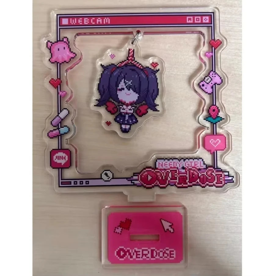 Swing Acrylic Stand Sign Needy Girl Overdose Cartoon Desktop Ornaments Decorate Student Anchor Model Toys Figure Gifts for Anime
