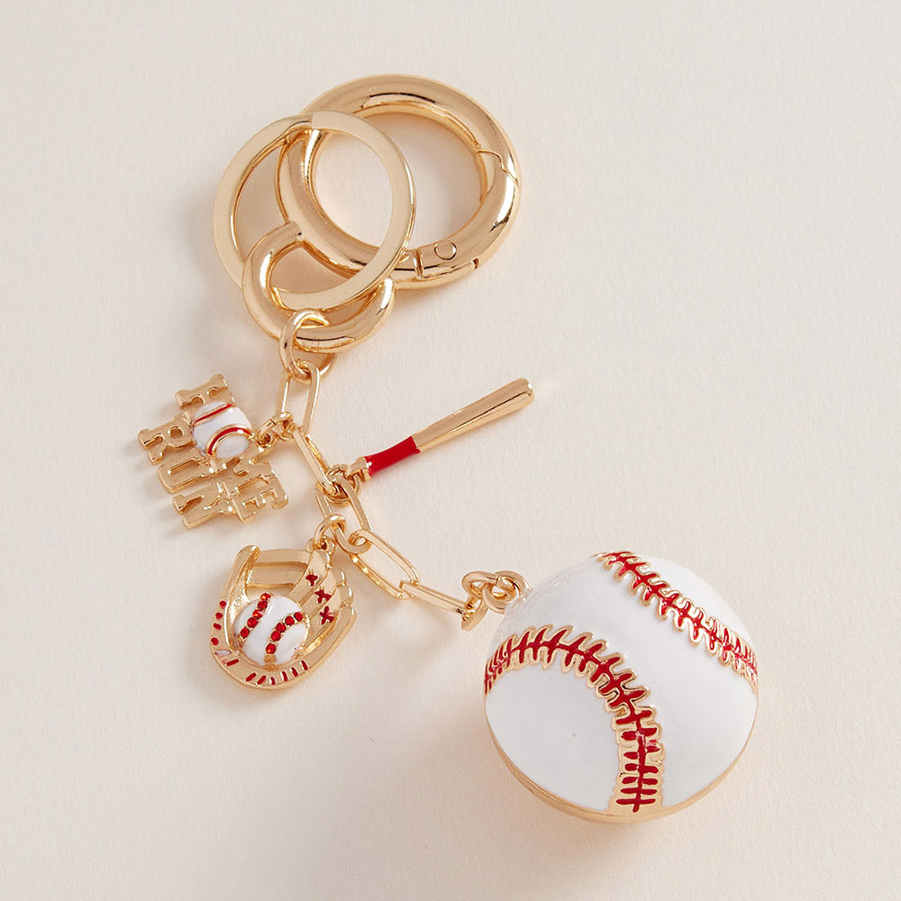Baseball Keychain / Bag Charm
