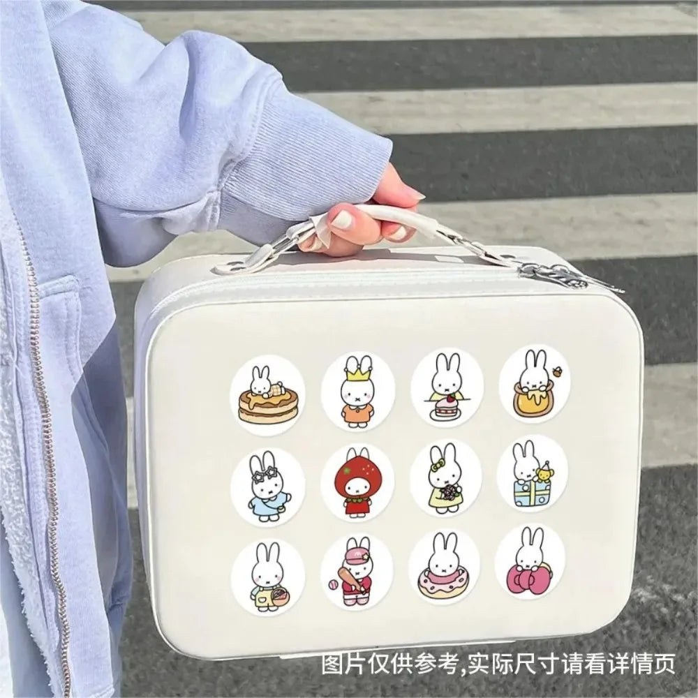 500Pcs Kawaii Miffy Rabbit Sticker Seal Cartoon Rabbit Roll Decoration Kawaii Sticker Cartoon Waterproof Stickers Toy