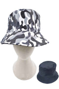 CAMO PRINT REVERSIBLE BUCKET HAT
