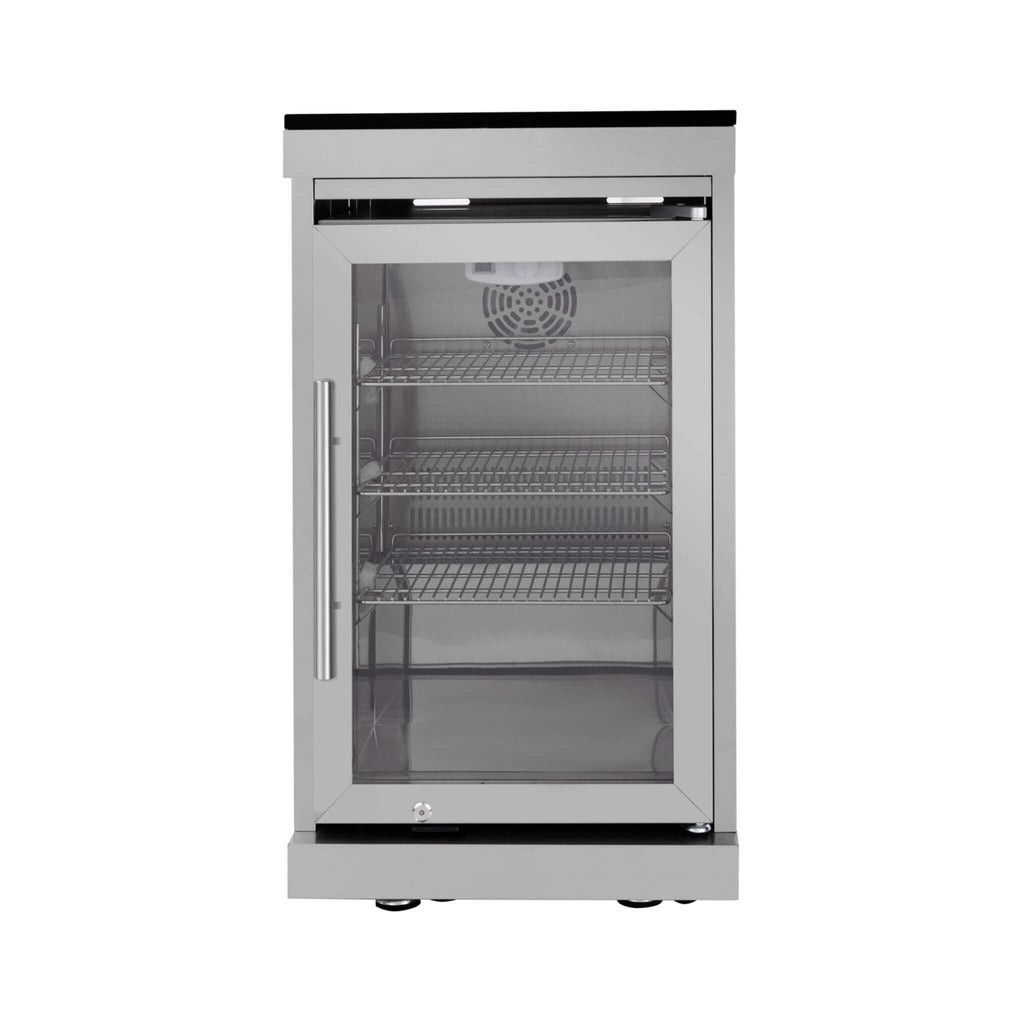 Capri 96-Inch 6-Burner 85000 BTU Outdoor Kitchen Liquid Propane Grill Island With Fridge (SAK42895)