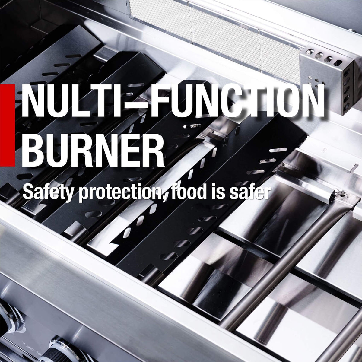 Inferno Premium Black Stainless Steel 6-Burner Liquid Propane Kitchen Grill Island With Rotisserie Kit (SAK82641)