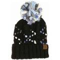 Chunky Knit Yarn Pom C.C Beanie