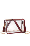 Women's Clear Rectangle Stadium Concert Crossbody Bag