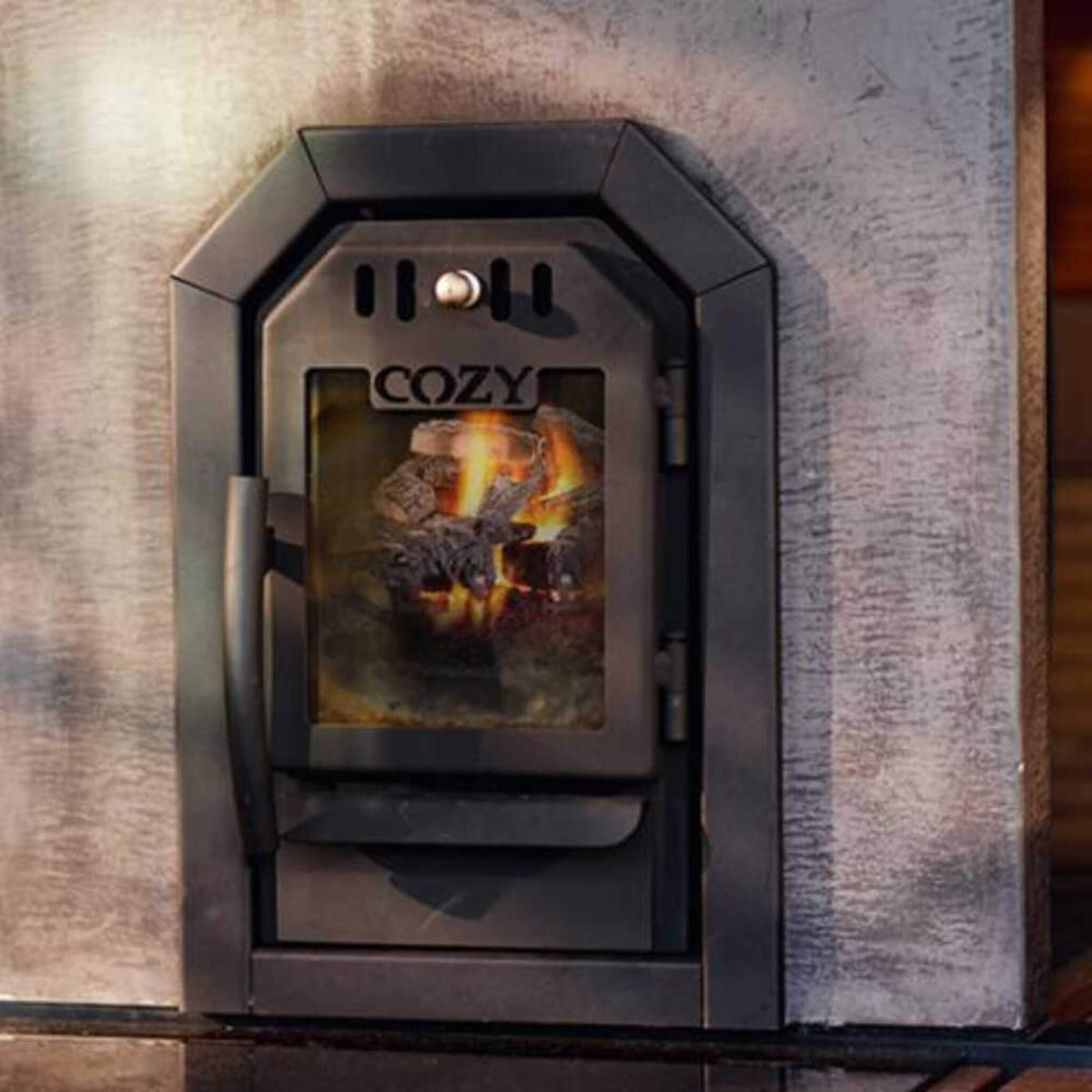 Cozy Heat SW Thru-Wall Wood Burning Sauna Stove With Sauna Stones [COZY SW-TW] (SAK69342)