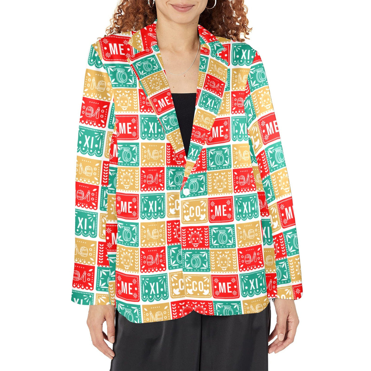 Colores De Mexico Picado Party Blazer