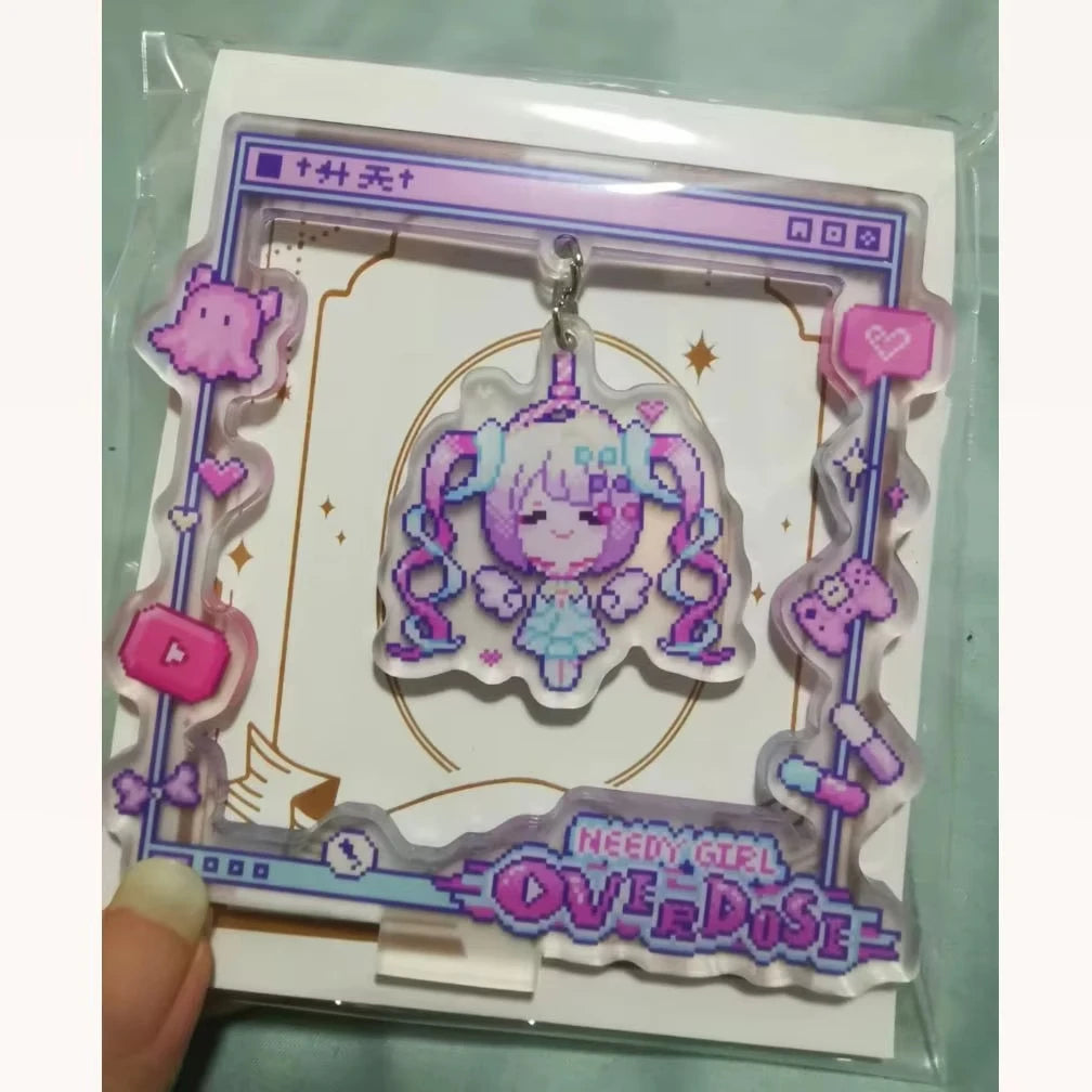 Swing Acrylic Stand Sign Needy Girl Overdose Cartoon Desktop Ornaments Decorate Student Anchor Model Toys Figure Gifts for Anime