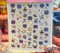 Eeveelution Nail Stickers  Anime Peripheral Cute Cartoon Creativity Exquisite Sticker New Fashion Exquisite Diy Sticker