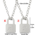 Fashionable Creative Hyunjin Lock Necklace Same As Huang Xuanchen's Style New Punk Necklace Men Women Fans Gifts