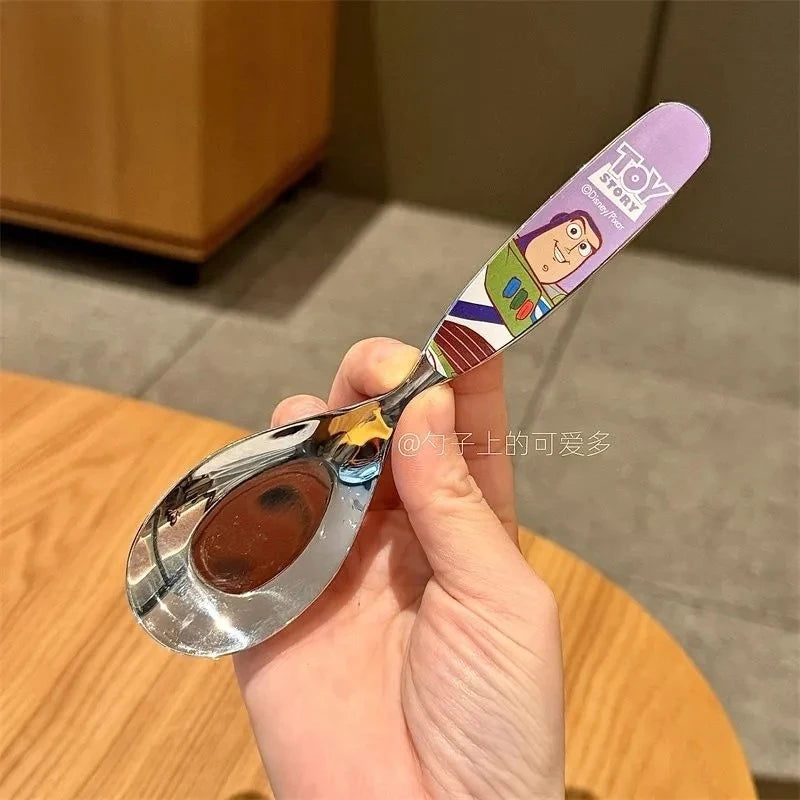 Toy Story 5 Spoon Fork Cutlery Set Woody Buzz Lightyear Jessie Forky Alien Cartoon Character Birthday Christmas Gift For Fans