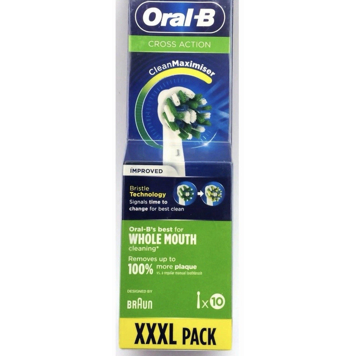 Set of 2 Oral-B Cross Action Replacement Brush Heads XXXL Pack, 20 Heads Total