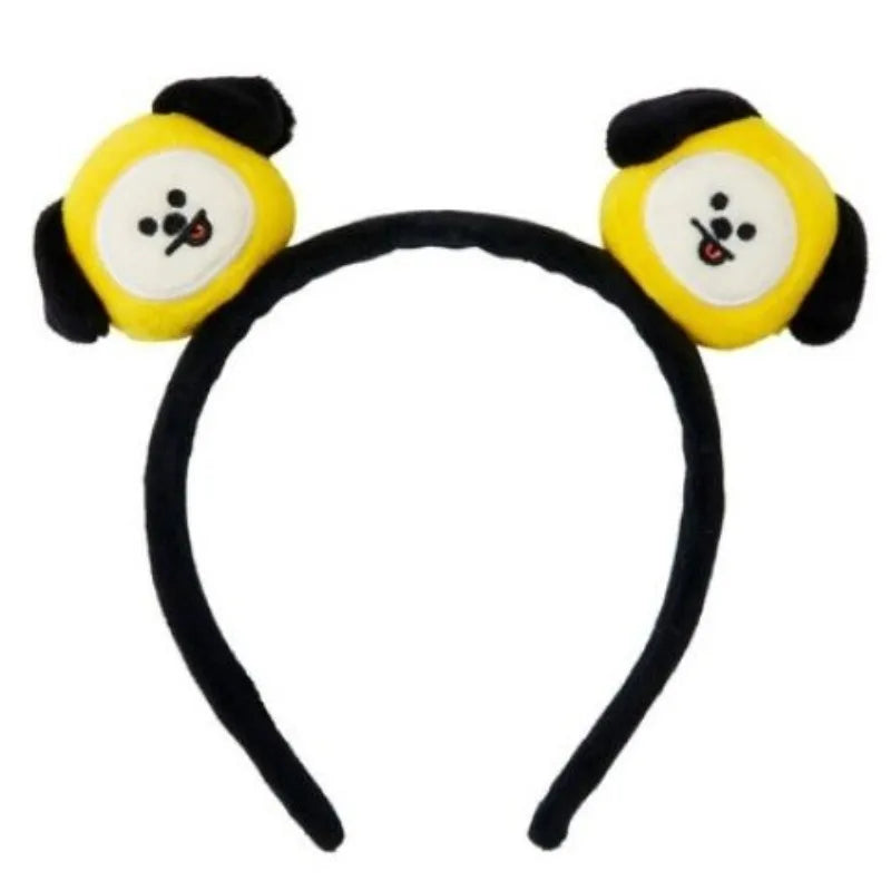 BT21 koya chimmy cookie tata hairband high color value cartoon cartoon doll doll shape creative cute girl heart wash hair ring