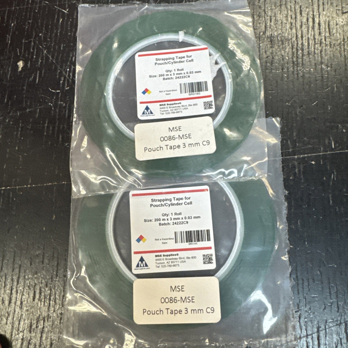 MSE MTI High Temp Lithium Battery Pouch Tape, 3/5/10mm, Set of 4