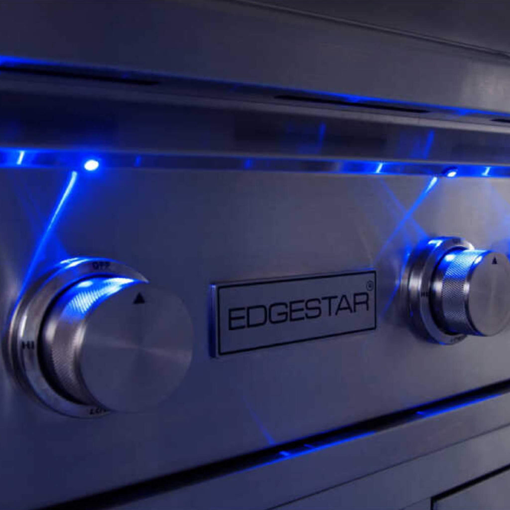 Edgestar 60K BTU 30-Inch Freestanding LED Lighting Grill And Cart With Rotisserie (SAK63985)