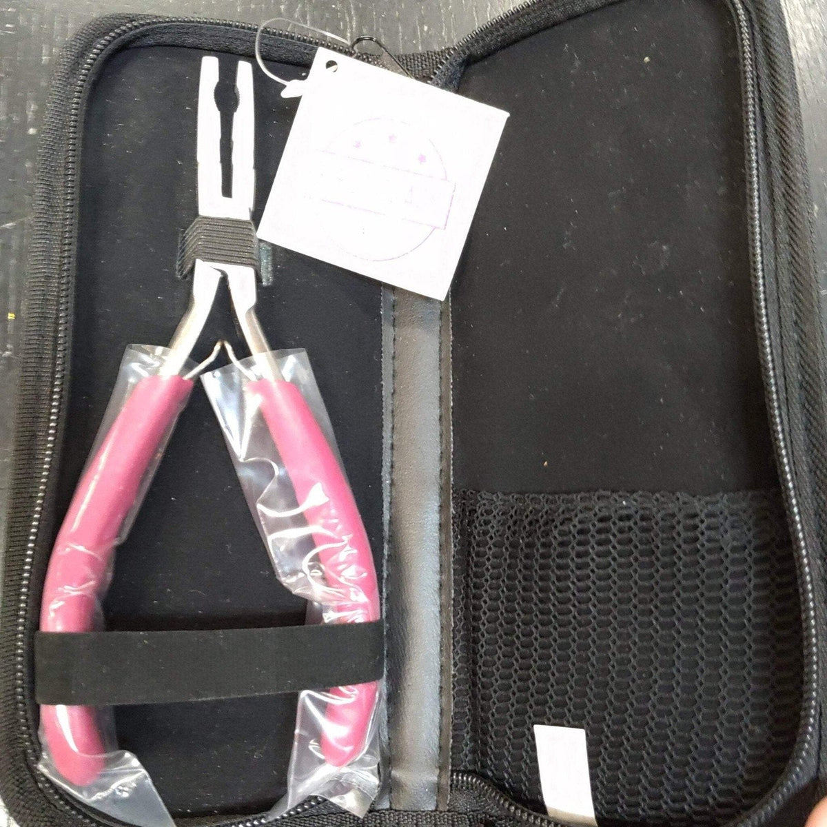 Babe Hair Extension Pliers, Pink - Salon Tool for Bead & Tip Extensions