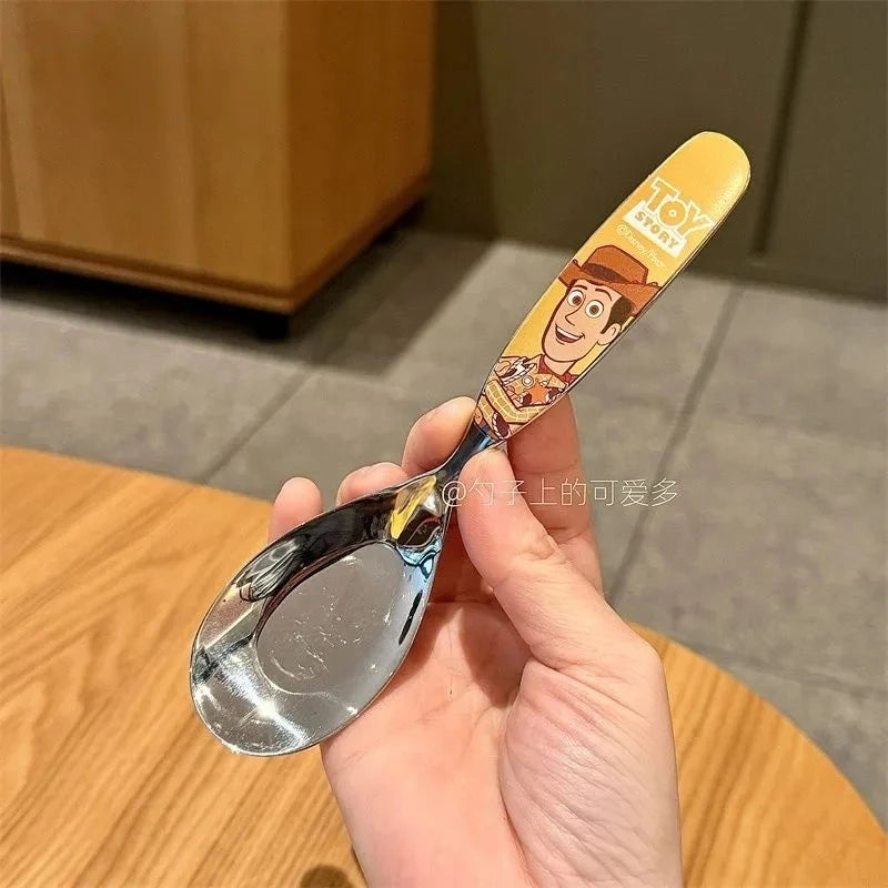 Toy Story 5 Spoon Fork Cutlery Set Woody Buzz Lightyear Jessie Forky Alien Cartoon Character Birthday Christmas Gift For Fans