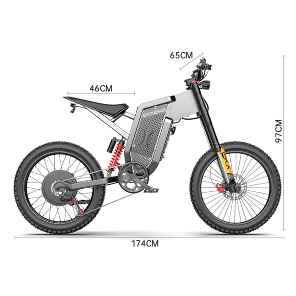 EKX X21 MAX 3000W 60V/30AH Electric Mountain Off-Road Dirt Bike (SAK48016)