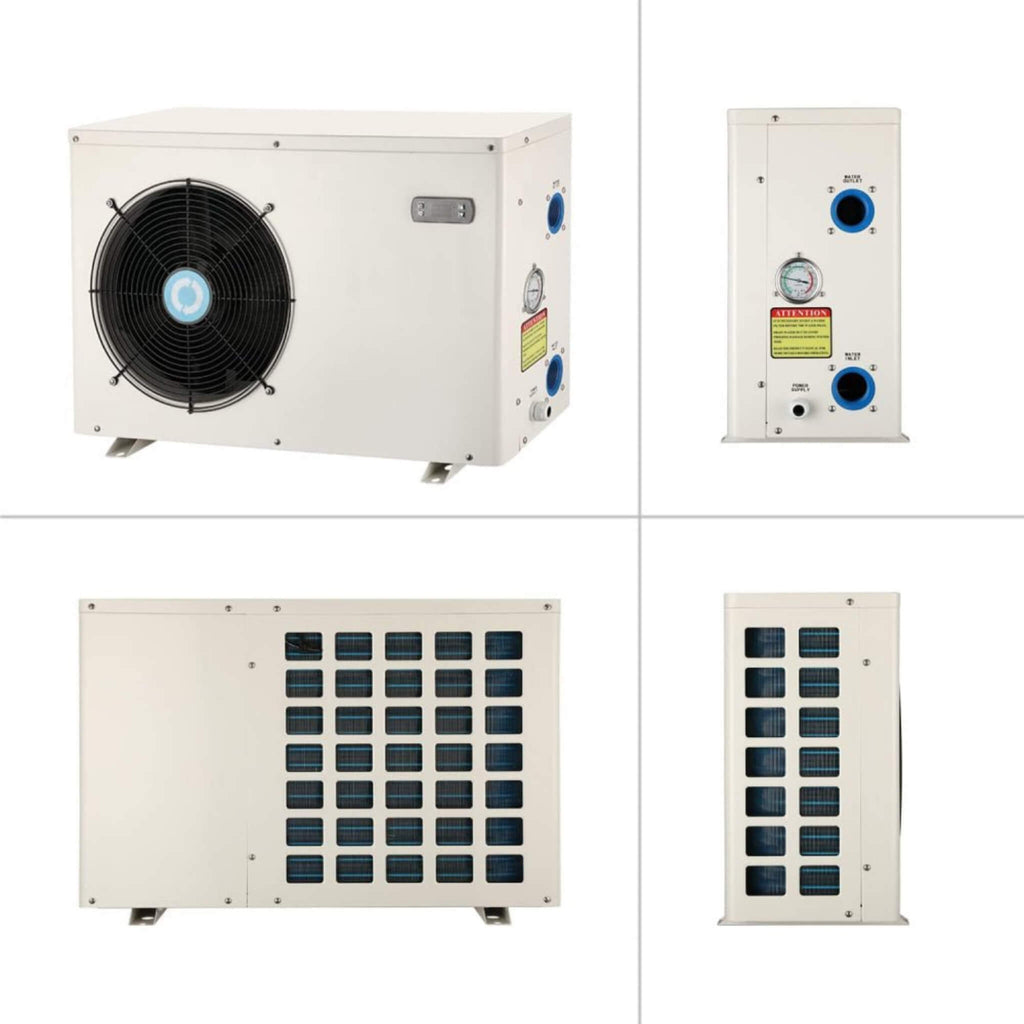 Energy-Saving Electric Swimming Pool Heat Pump For Above And Inground Pools, 6000 Gallons (SAK93541)