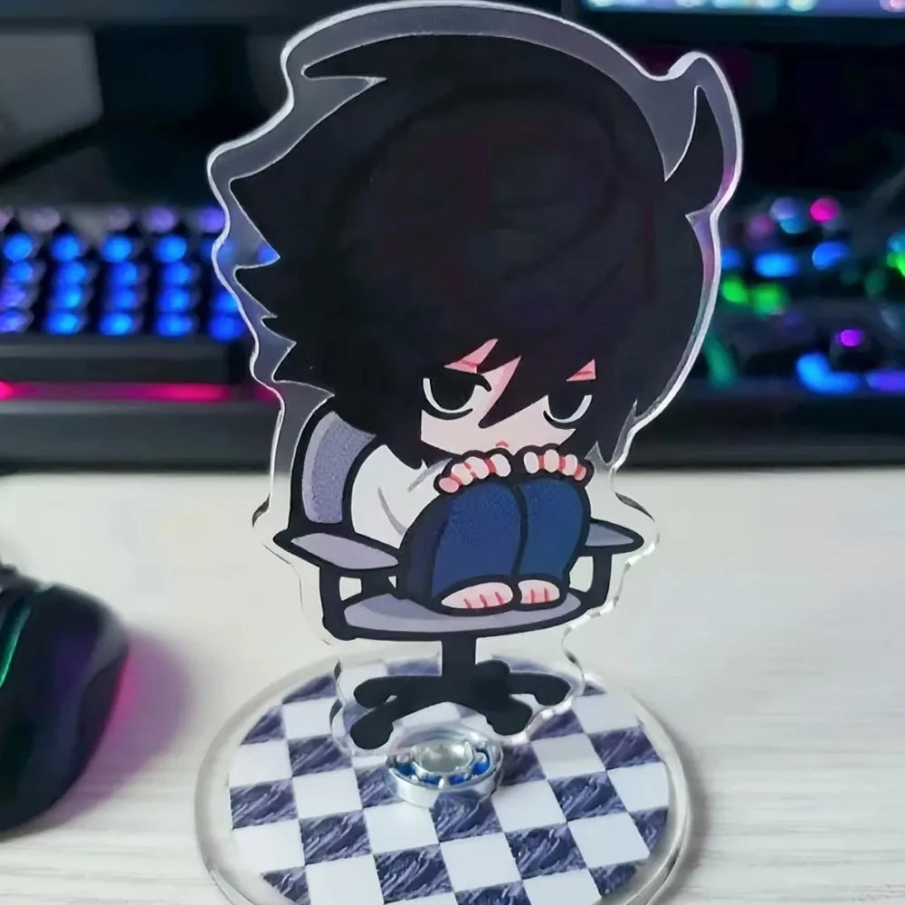Anime Death Note Cosplay L.Lawliet Acrylic Stand Desktop Decoration Standing Plate Unisex Collection Prop
