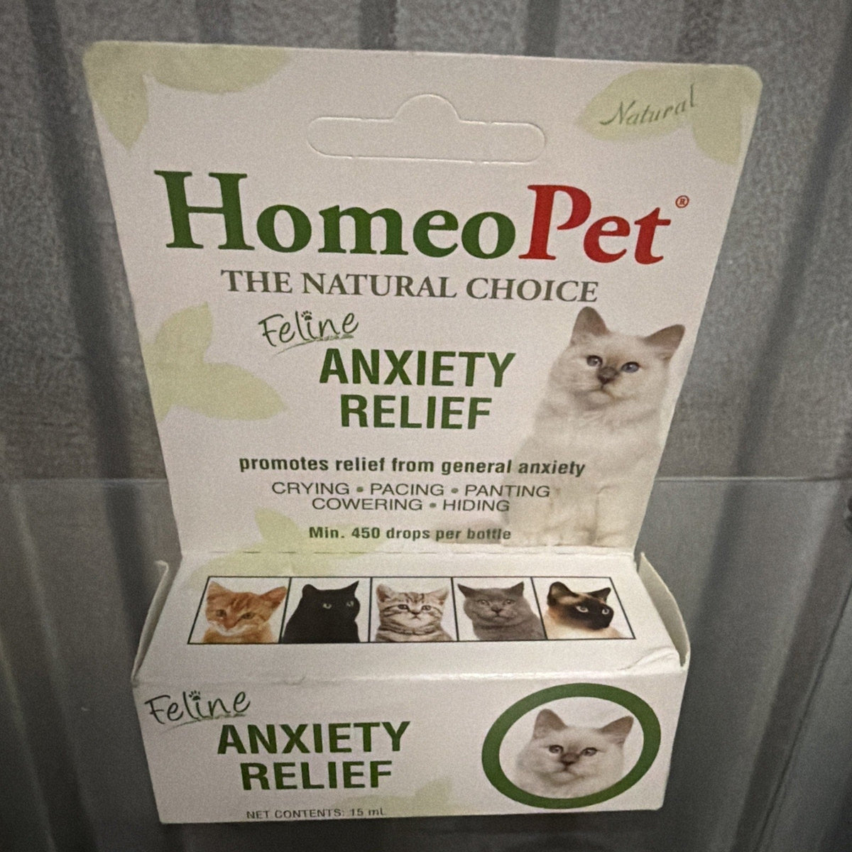 HomeoPet Feline Anxiety Relief 15mL For Cats