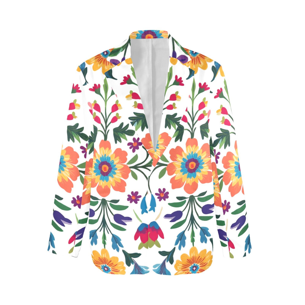 Colores de Mexico Sugar Skull Floral Blazer